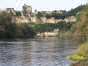 View of the castle of Beynac from the waterside of the river Dordogne